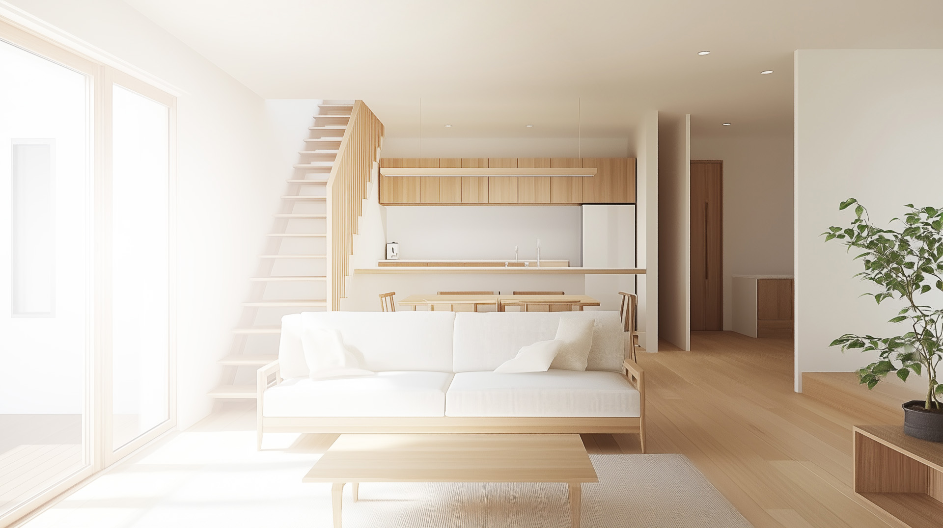 戸建てのリビング